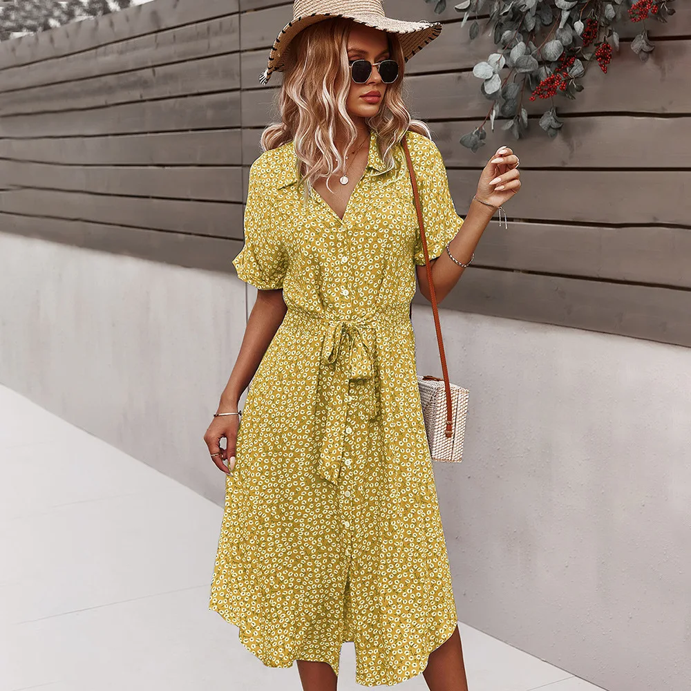 2022 New Arrival Summer Women's Midi Dress Chiffon Floral Bohemian Print V Neck Tropical Beach Casual Dresses, Customized color/as show
2022 New Arrival Summer Women's Midi Dress Chiffon Floral Bohemian Print V Neck Tropical Beach Casual Dresses, Customized color/as show