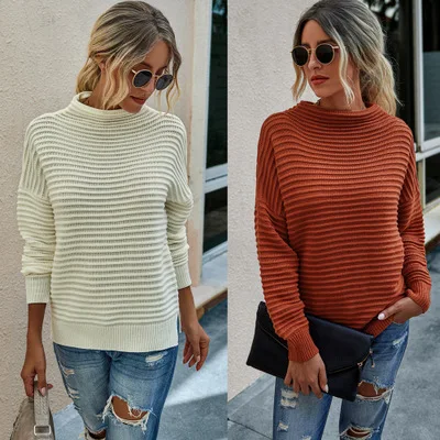 2020 Winter Warm Long Sleeves Pure White Color Simple Design Stripe Decoration Women Sweater
2020 Winter Warm Long Sleeves Pure White Color Simple Design Stripe Decoration Women Sweater