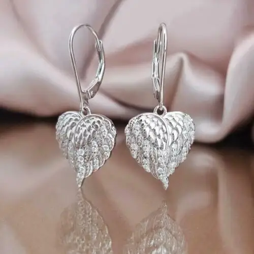 S925 Silver Zircon Heart Dangle Drop Hypoallergenic Leverback Earrings For Women Fashion Jewelry
S925 Silver Zircon Heart Dangle Drop Hypoallergenic Leverback Earrings For Women Fashion Jewelry