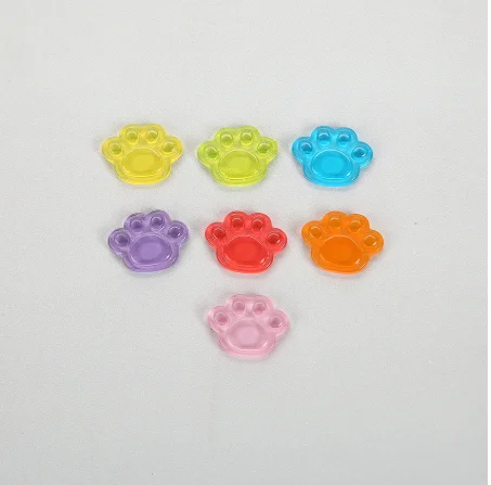 Pretty Resin Loose Clear Colorful Dog Bear Paw Foot Print 100pcs Cheap Kawaii Cabochon Lovely Resin Bead for Craft DIY Stickers
Pretty Resin Loose Clear Colorful Dog Bear Paw Foot Print 100pcs Cheap Kawaii Cabochon Lovely Resin Bead for Craft DIY Stickers