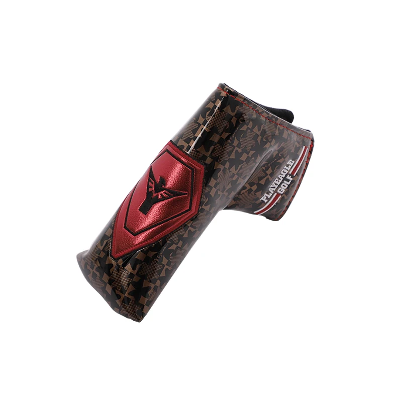 PLAYEAGLE Golf Putter Head Covers PU Leather Club Accessories Golf Putter Cover, Brown/blue
PLAYEAGLE Golf Putter Head Covers PU Leather Club Accessories Golf Putter Cover, Brown/blue