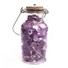 Wholesale beautiful crystal amethyst wish bottle for home decoration wishing gifts