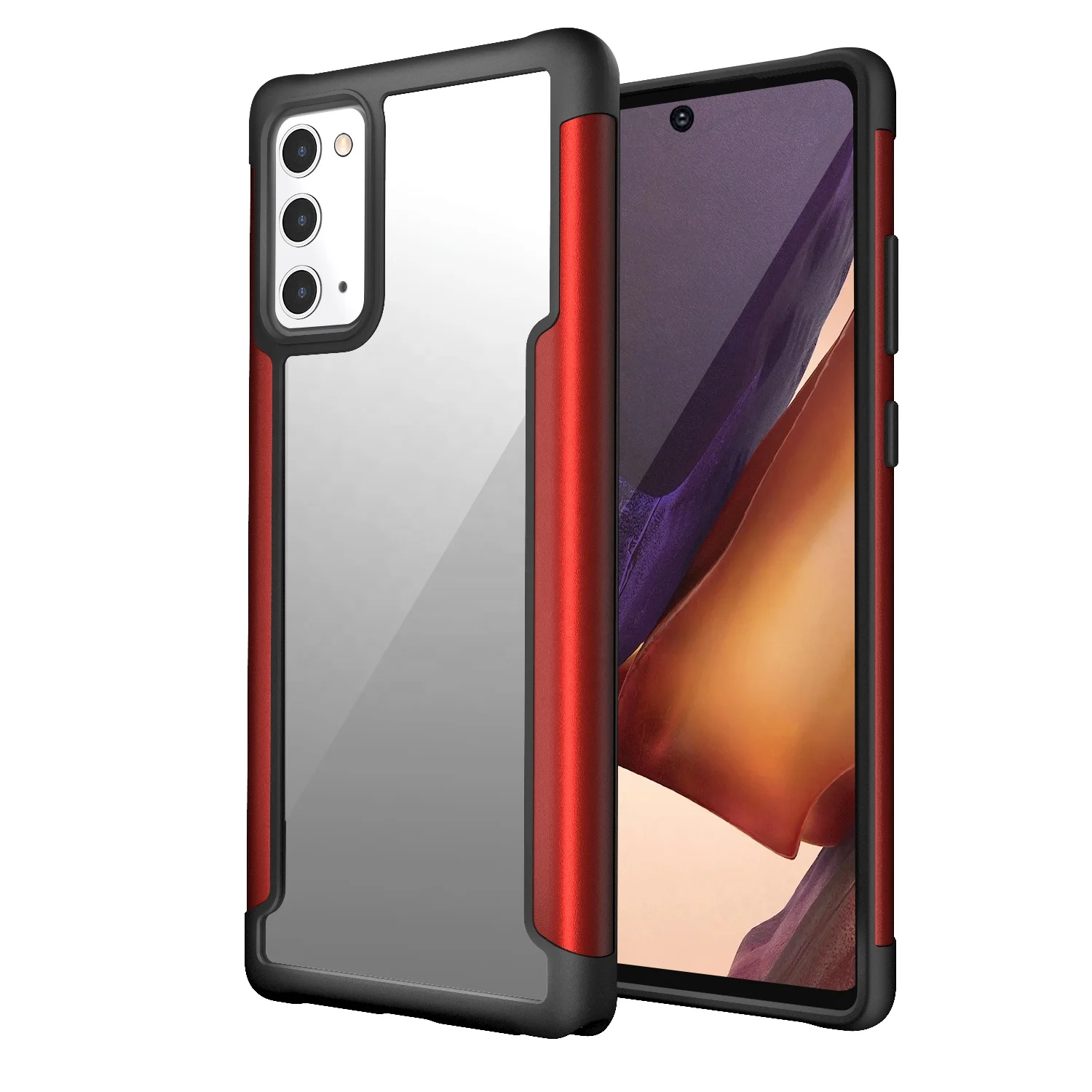 Hard Case With TPU Bumper , Full Protective Hard PC Phone Back Case For Samsung galaxy note 20, 5 colors, can be customized
Hard Case With TPU Bumper , Full Protective Hard PC Phone Back Case For Samsung galaxy note 20, 5 colors, can be customized