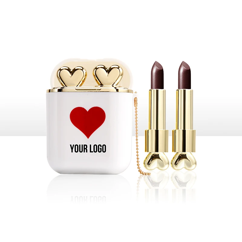 Cute wireless earphone design love double lipstick fashion private label lipstick a special gift for girls, 4 colors
Cute wireless earphone design love double lipstick fashion private label lipstick a special gift for girls, 4 colors