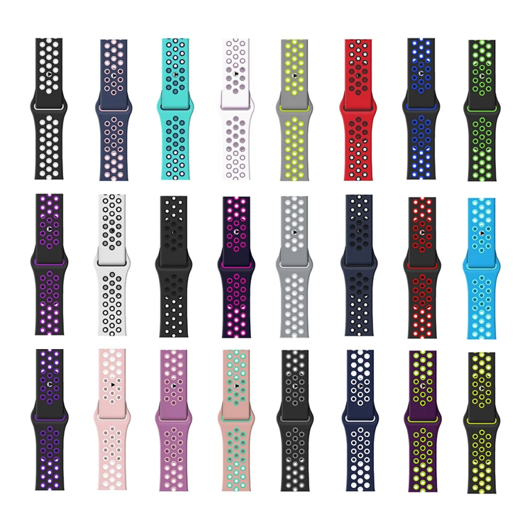 38/40mm 42/44mm Replacement Sports Double Rubber Silicone Watch Band Strap For Apple Watch iWatch Series SE 6 5 4 3 2 1, Optional
38/40mm 42/44mm Replacement Sports Double Rubber Silicone Watch Band Strap For Apple Watch iWatch Series SE 6 5 4 3 2 1, Optional