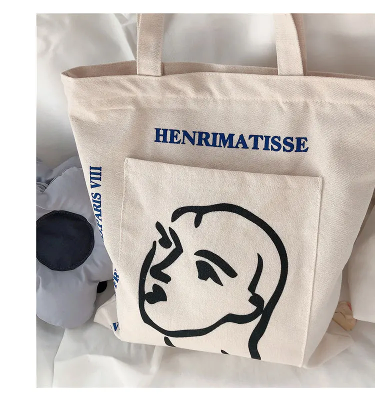 Summer 2021 fashion Canvas Single Shoulder Tote Bag handbag Student School hot sale printing Bag
Summer 2021 fashion Canvas Single Shoulder Tote Bag handbag Student School hot sale printing Bag