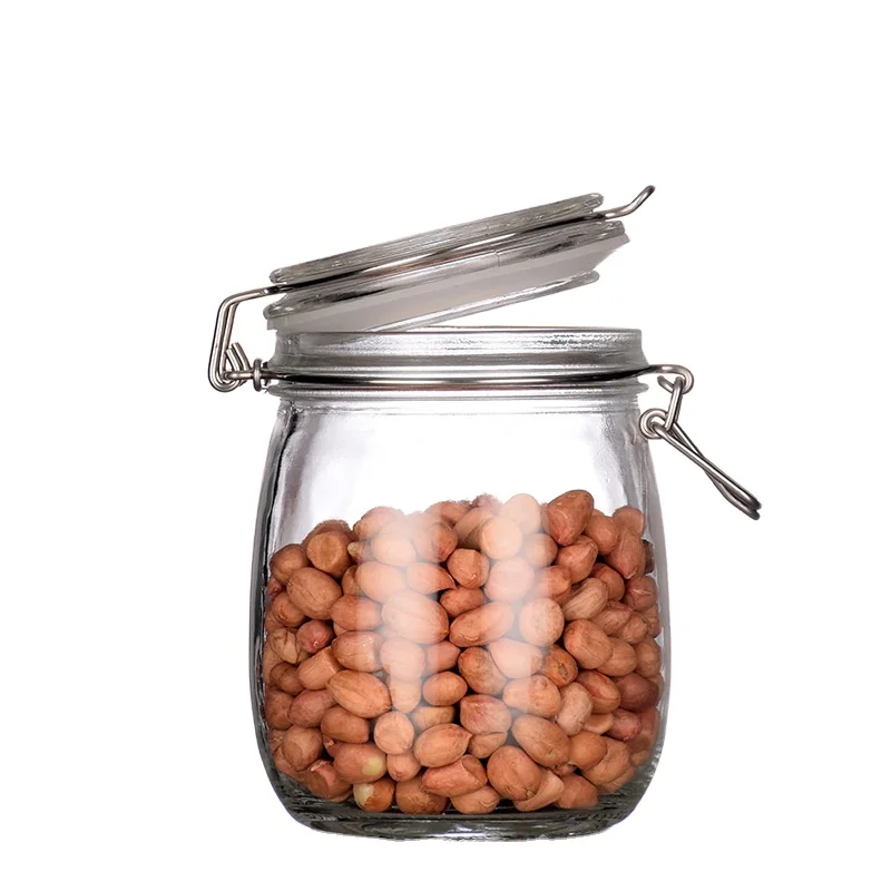 Wholesale transparent glass jars for food storage and buckle kitchen cereal glass jars
Wholesale transparent glass jars for food storage and buckle kitchen cereal glass jars
