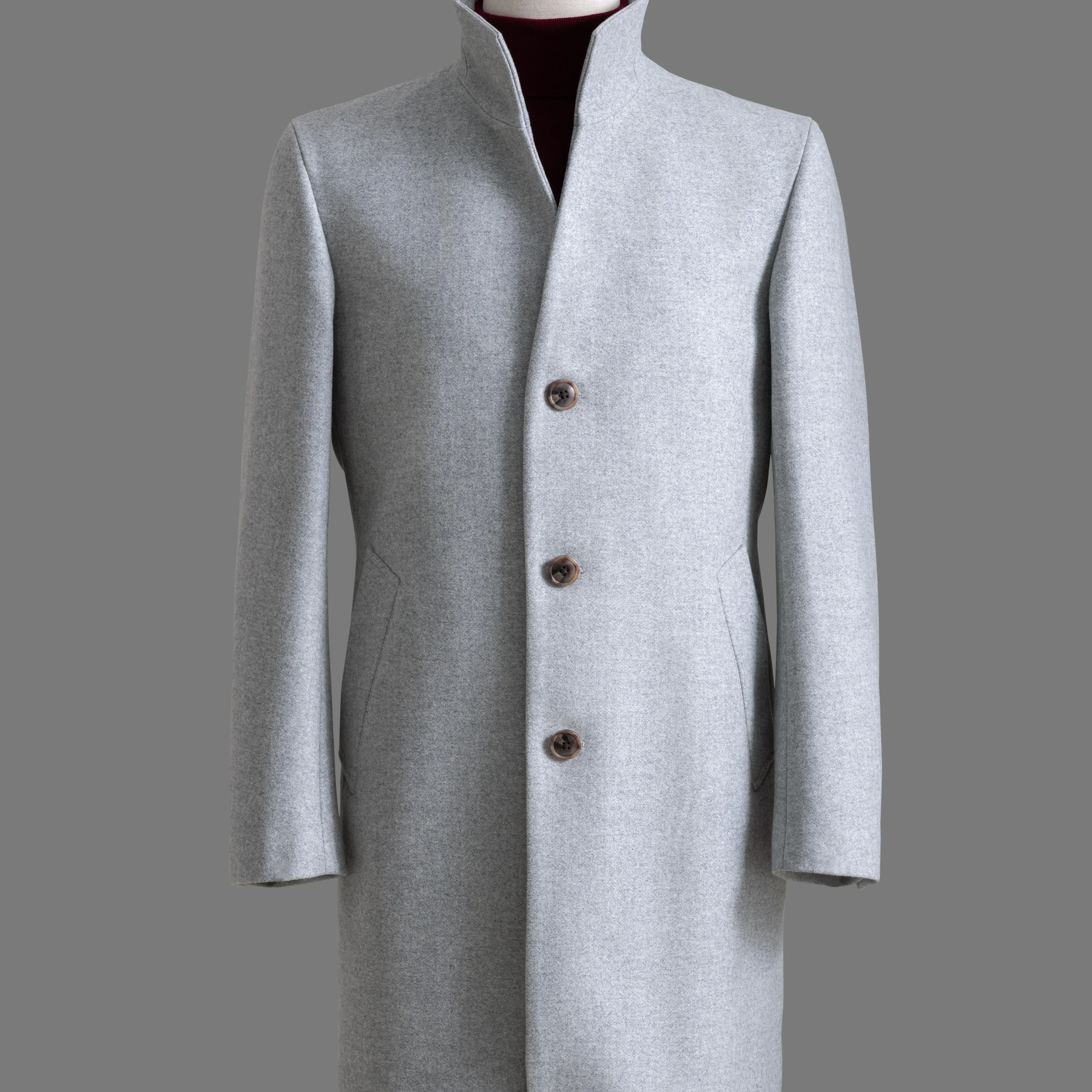 High Quality Men'S Overcoat Factory Wholesale Men'S Long Jacket Light Grey Ready To Ship Trench Coat
High Quality Men'S Overcoat Factory Wholesale Men'S Long Jacket Light Grey Ready To Ship Trench Coat