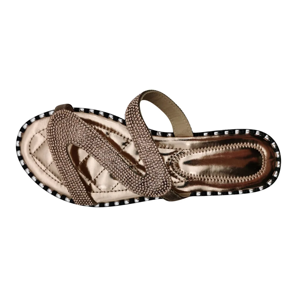 Wholesale Slippers Women Fashion Rhinestone Flat Sandals And Slippers European And American Beach Woman'S Slipper New, Customized color
Wholesale Slippers Women Fashion Rhinestone Flat Sandals And Slippers European And American Beach Woman'S Slipper New, Customized color