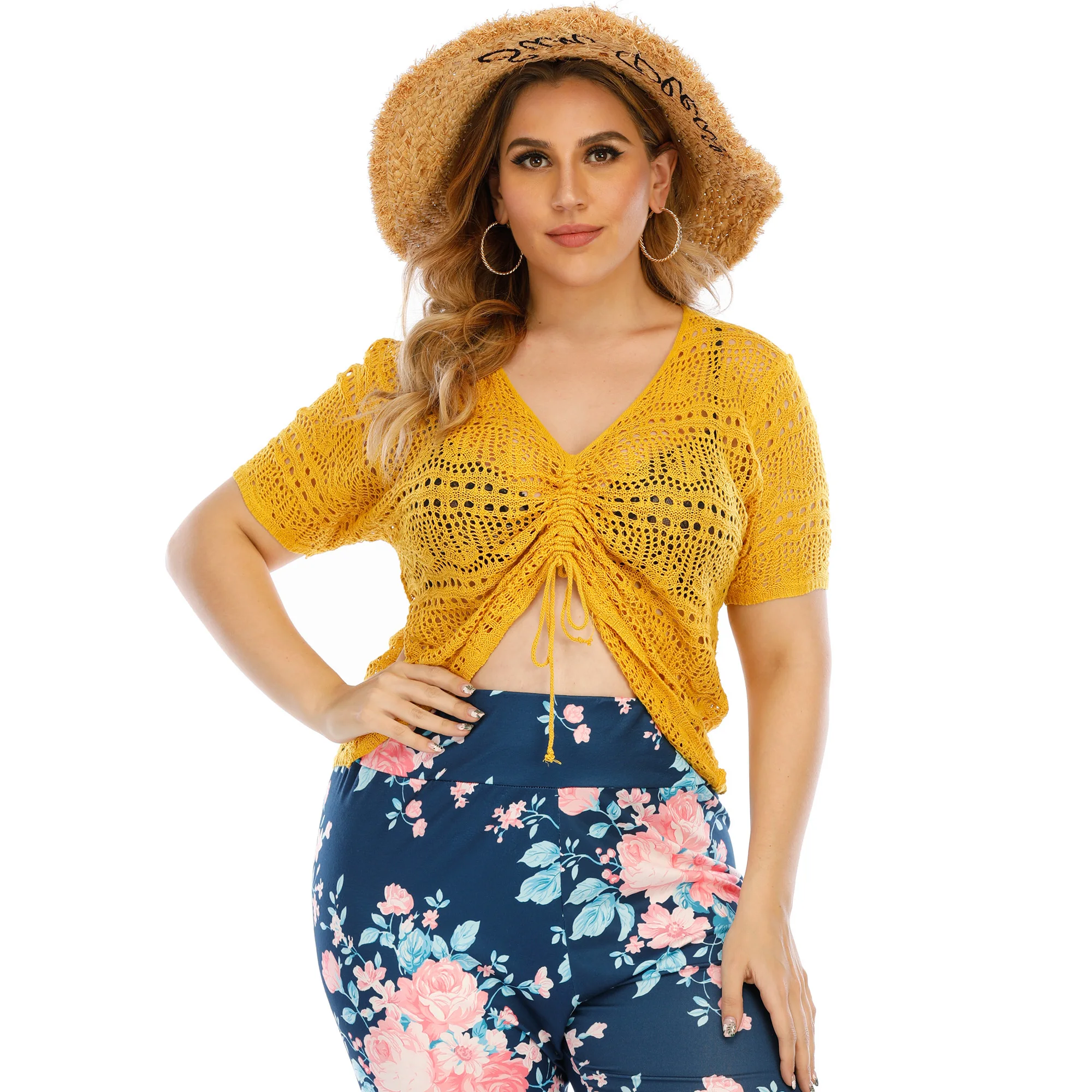 Dropshipping Plus Size Women Clothing 2021 Summer Short Sleeve V Neck bikinis beachwear monki blouse, 1 color, or custom color
Dropshipping Plus Size Women Clothing 2021 Summer Short Sleeve V Neck bikinis beachwear monki blouse, 1 color, or custom color