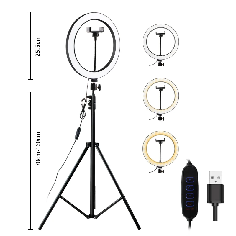 Photography Lighting with Tripod Stand Camera Photo Studio Circle Led Selfie Ring Light Phone Lamp for Video
Photography Lighting with Tripod Stand Camera Photo Studio Circle Led Selfie Ring Light Phone Lamp for Video