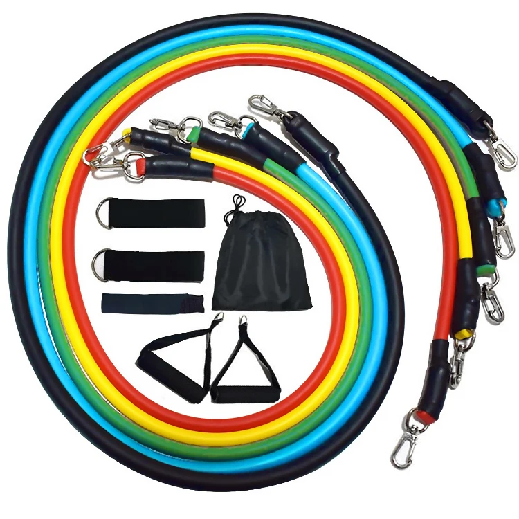 New Products Heavy Resistance Band 11pcs High Quality Latex Pull Rope Stretch Rope Fitness Equipment Home Gym Yoga Exercise, As picture
New Products Heavy Resistance Band 11pcs High Quality Latex Pull Rope Stretch Rope Fitness Equipment Home Gym Yoga Exercise, As picture