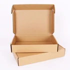 Wholesale Custom print logo Kraft Corrugated cardboard packaging gift carton box