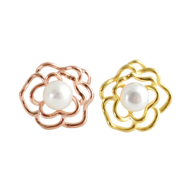 Latest design high quality natural fresh water pearl flower earrings for women
Latest design high quality natural fresh water pearl flower earrings for women