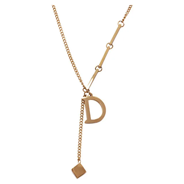 Simple Fashion Stainless Steel Religious Cross D Letter Pendant Choker Necklace Women Jewelry, Gold,silver
Simple Fashion Stainless Steel Religious Cross D Letter Pendant Choker Necklace Women Jewelry, Gold,silver