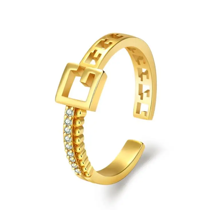 Fashion casual ring Light luxury letter open female cold wind fashion personality index finger gold-plated ring
Fashion casual ring Light luxury letter open female cold wind fashion personality index finger gold-plated ring