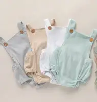 Girls Boys button Rompers Clothes Solid Yellow Blue Button Summer Linen Newborn Belt Jumpsuit Newborn Romper Onesies
Girls Boys button Rompers Clothes Solid Yellow Blue Button Summer Linen Newborn Belt Jumpsuit Newborn Romper Onesies
