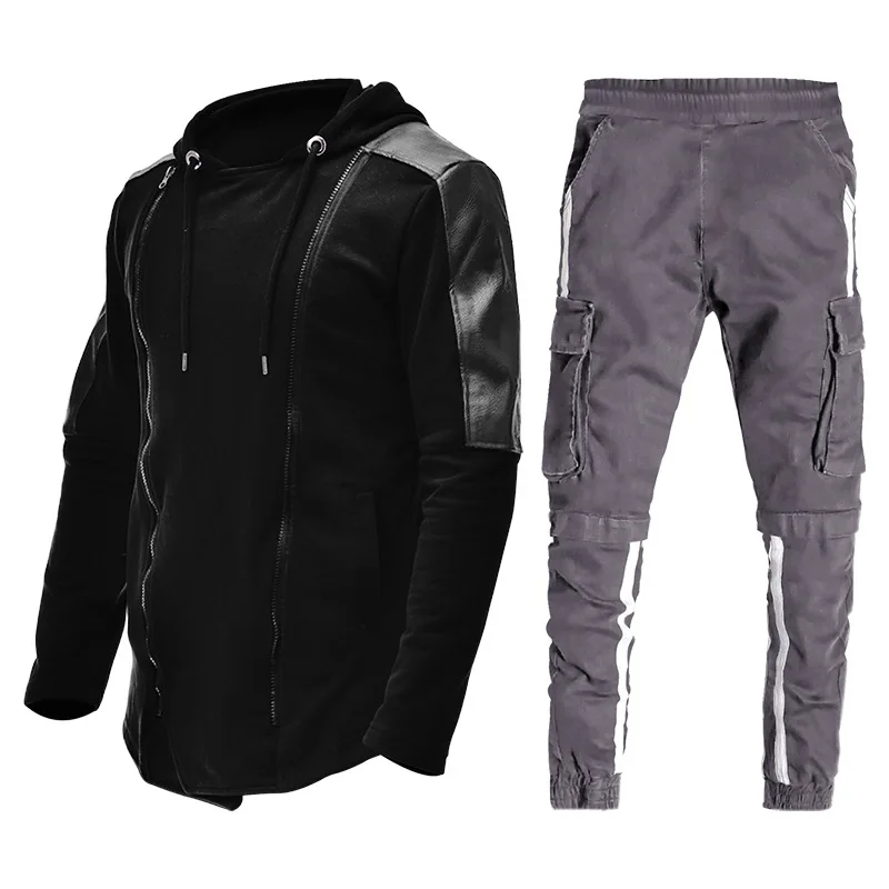 2021 New Design Leisure Overall Sets For Men Long Designs With Hoodies Sports Sets For Men Plus Size Jackets, As picture shows or customized picture
2021 New Design Leisure Overall Sets For Men Long Designs With Hoodies Sports Sets For Men Plus Size Jackets, As picture shows or customized picture