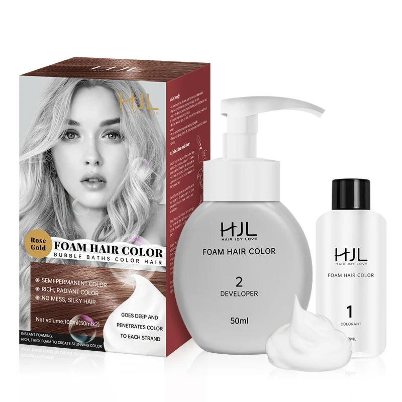 Wholesale fashion hair color dye foam fruity aroma semi-permanent private label bubble hair color
Wholesale fashion hair color dye foam fruity aroma semi-permanent private label bubble hair color
