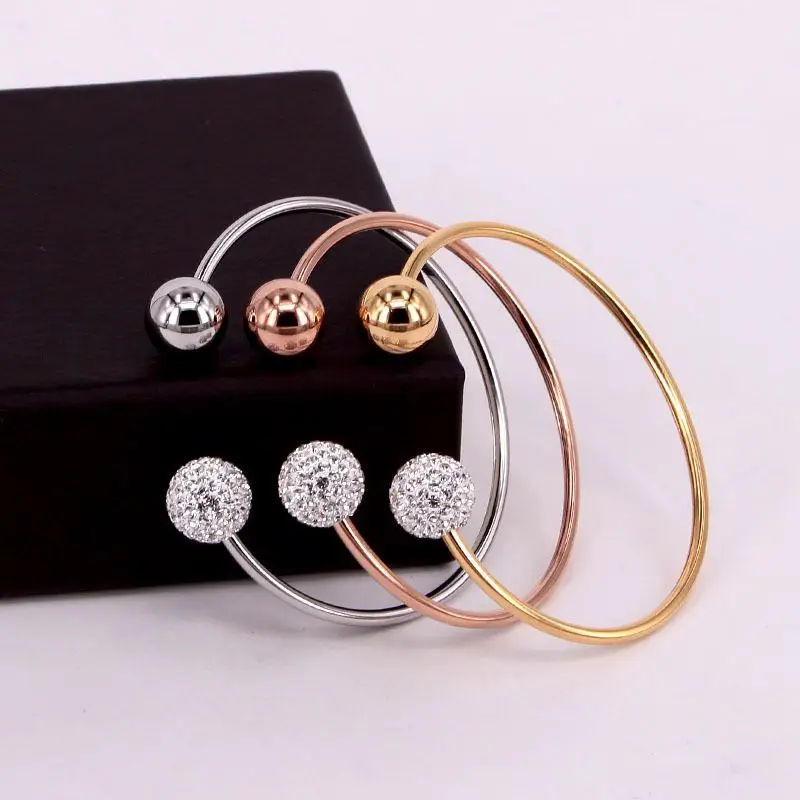 Temperament Full Crystal Ball C-shaped Cuff Bracelet Bangle for Women Jewelry, Rose gold
Temperament Full Crystal Ball C-shaped Cuff Bracelet Bangle for Women Jewelry, Rose gold