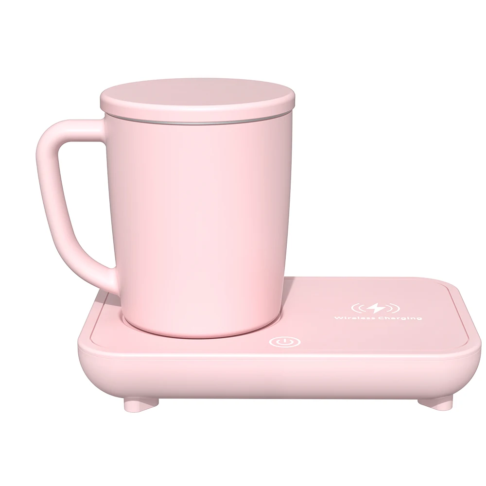 2021 New Wireless Charging Warm Mup Heating Cooling Cup with QI Fast Charger for Coffee Drinking Lovers, Dark black, pure white, pink
2021 New Wireless Charging Warm Mup Heating Cooling Cup with QI Fast Charger for Coffee Drinking Lovers, Dark black, pure white, pink