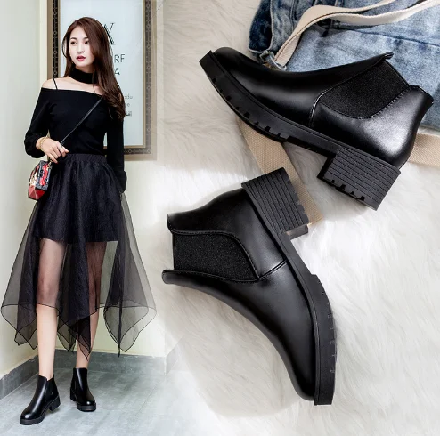 New autumn and winter European and American style low-cut warm mid-heel women's boots A7, Black ,
New autumn and winter European and American style low-cut warm mid-heel women's boots A7, Black ,