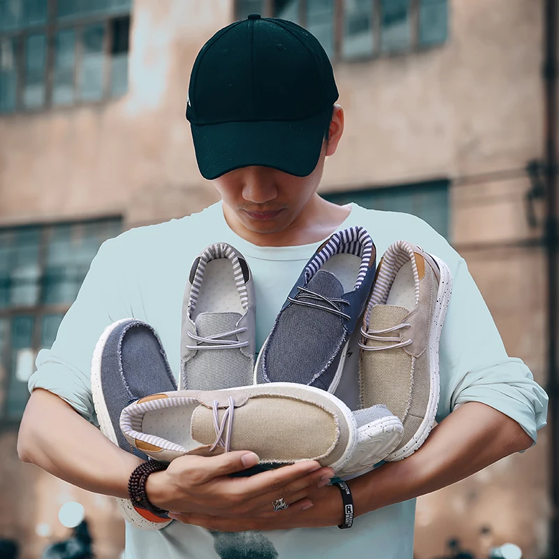 Men's canvas shoes, casual sports shoes men's lazy shoes, moccasins, men's shallow mouth wash denim casual flat-bottomed loafers
Men's canvas shoes, casual sports shoes men's lazy shoes, moccasins, men's shallow mouth wash denim casual flat-bottomed loafers