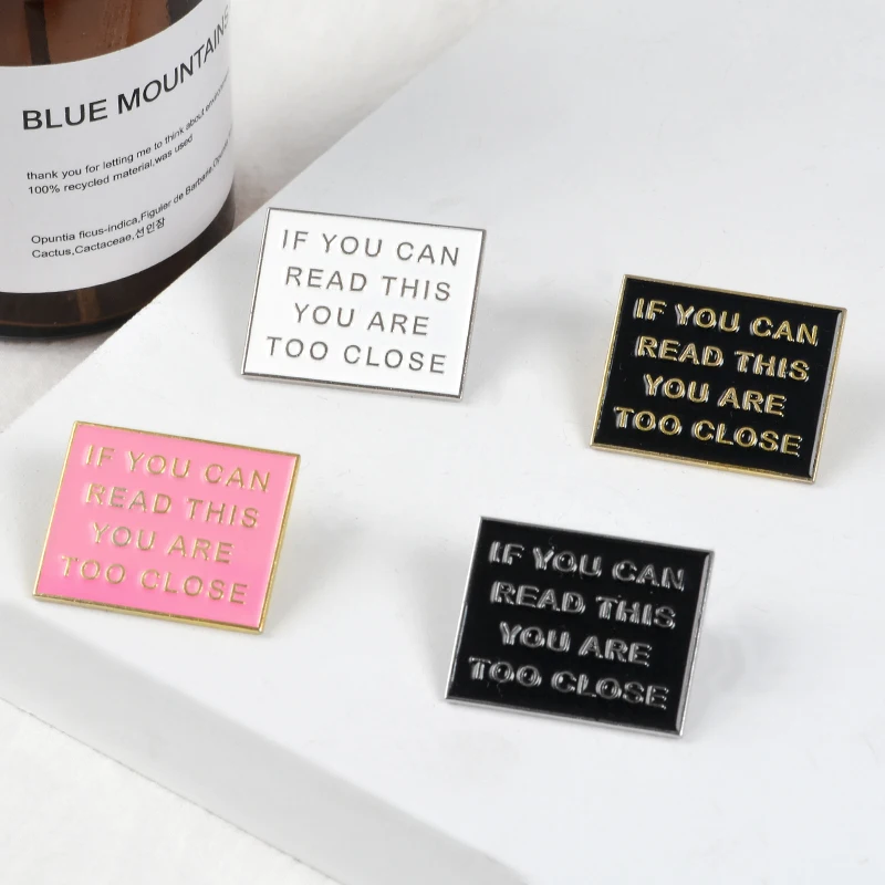 Need My Personal Space ! Funny Anti Social Letter slogan Introverts Personality Enamel Brooches Lapel pins For Cool Girl Boy
Need My Personal Space ! Funny Anti Social Letter slogan Introverts Personality Enamel Brooches Lapel pins For Cool Girl Boy