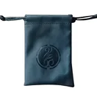 10 Years Factory Supply Custom Logo New Design Leather Manual Drawstring headset pouch