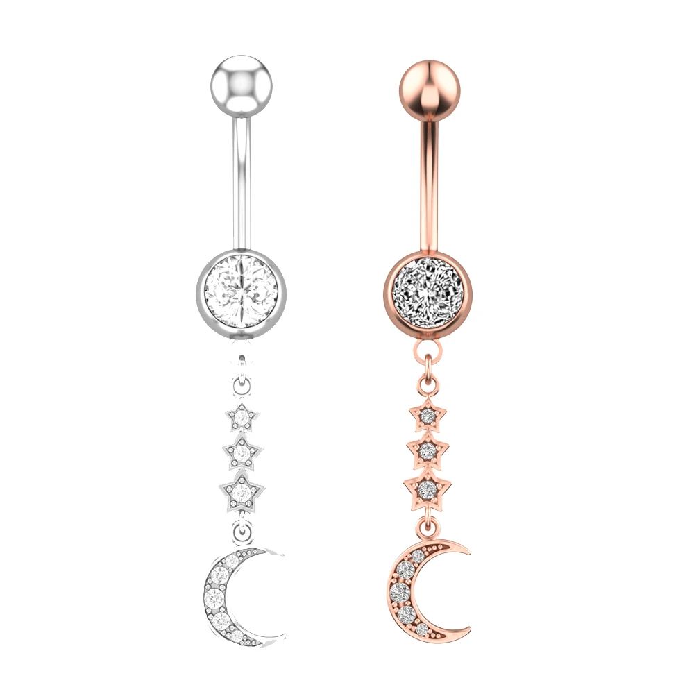 Newness Five-Pointed Star Moon Body Jewelry Piercing Navel Fashion Sexy Belly Button Ring for Women Girls
Newness Five-Pointed Star Moon Body Jewelry Piercing Navel Fashion Sexy Belly Button Ring for Women Girls