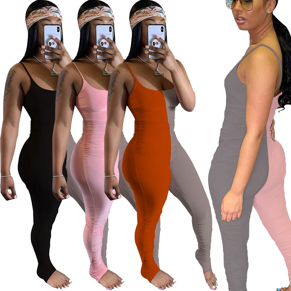 2020 Sexy Womens Stacked Jumpsuits Women Rompers Ruched Pants Jumpsuit Pajamas Adult
2020 Sexy Womens Stacked Jumpsuits Women Rompers Ruched Pants Jumpsuit Pajamas Adult