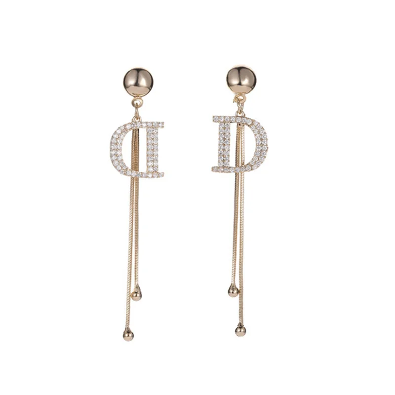 Real Gold plating 925 silver needle fashion tassel earring rhinestone women stud earring, Silver, gold
Real Gold plating 925 silver needle fashion tassel earring rhinestone women stud earring, Silver, gold