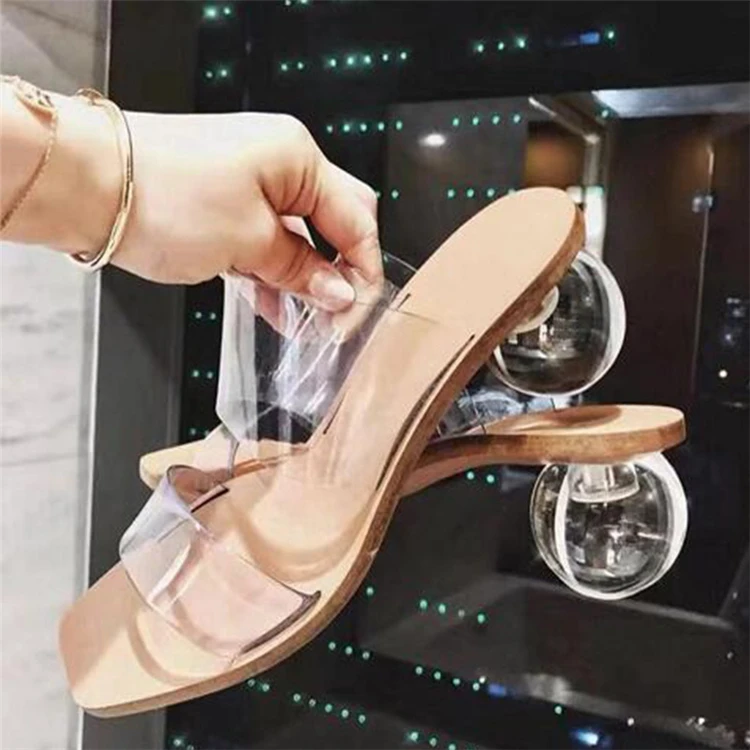 2021 New Women Slipper Summer Crystal Heel Women Beach Slippers Transparent PVC Sandals Square Toe Slides size 41 42 43, 1 color
2021 New Women Slipper Summer Crystal Heel Women Beach Slippers Transparent PVC Sandals Square Toe Slides size 41 42 43, 1 color