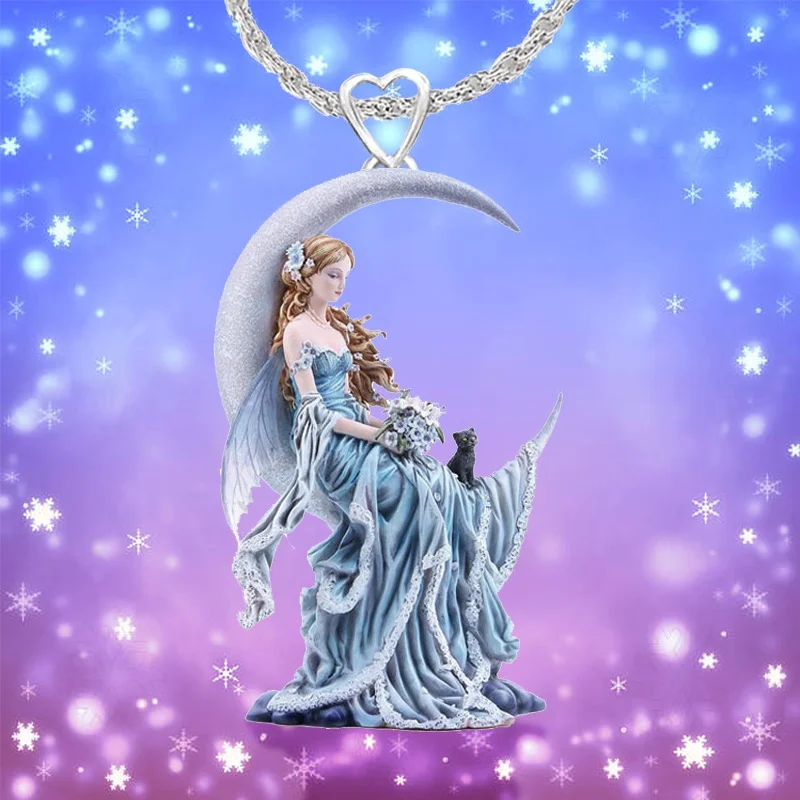 Cartoon Moon Princess Jewelry Trend Magic Elf Necklace Lady Personality Acrylic Fairy Necklace
Cartoon Moon Princess Jewelry Trend Magic Elf Necklace Lady Personality Acrylic Fairy Necklace
