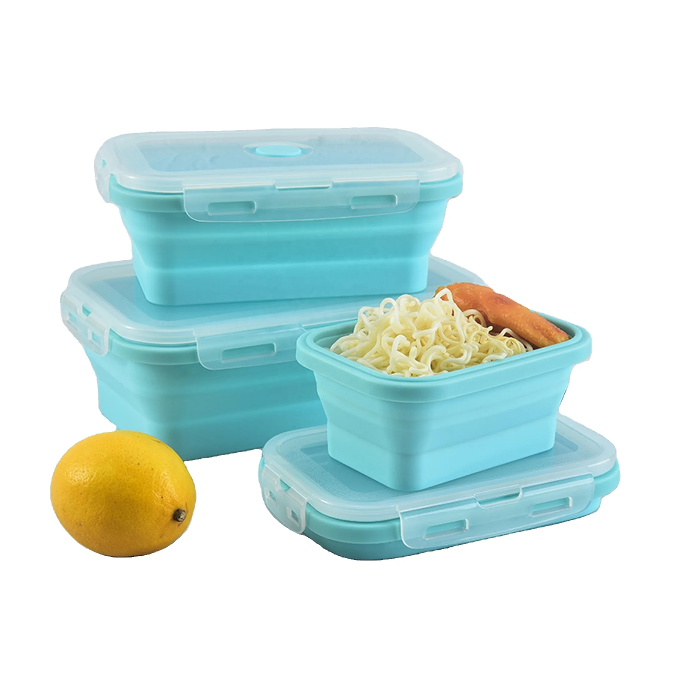 Set of 4 BPA Free silicone food container Folding Collapsible silicone food Rectangle storage box, Green,blue,pink
Set of 4 BPA Free silicone food container Folding Collapsible silicone food Rectangle storage box, Green,blue,pink