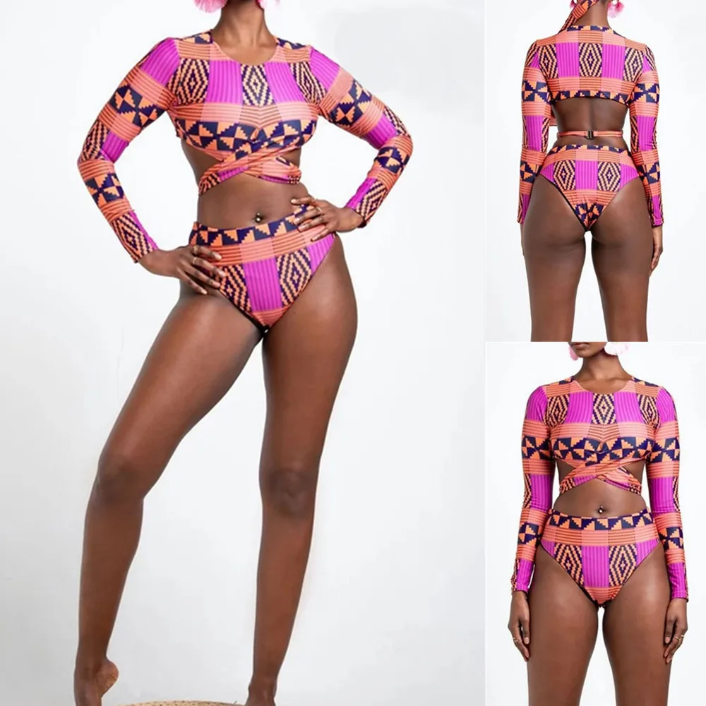 GX0066 Fashion sexy african high waist long sleeve bikini swimwear women 2020, Picture
GX0066 Fashion sexy african high waist long sleeve bikini swimwear women 2020, Picture