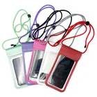 Phone Outdoor Waterproof Travel Drifting Pouch Water Resistant Transparent Phone Holder With Debosoed Logo
