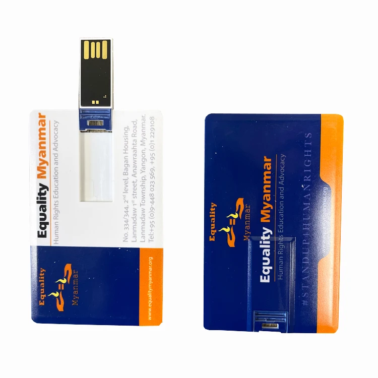 

Promotional Gift Plastic Business Card USB Flash Drive 2.0 1GB 2GB 4GB 8GB 16GB 32GB Pen Drive Memory Stick with Custom Logo
