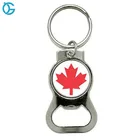 Promotional Round Metal Custom LOGO Keychain Bottle Opener as Gift