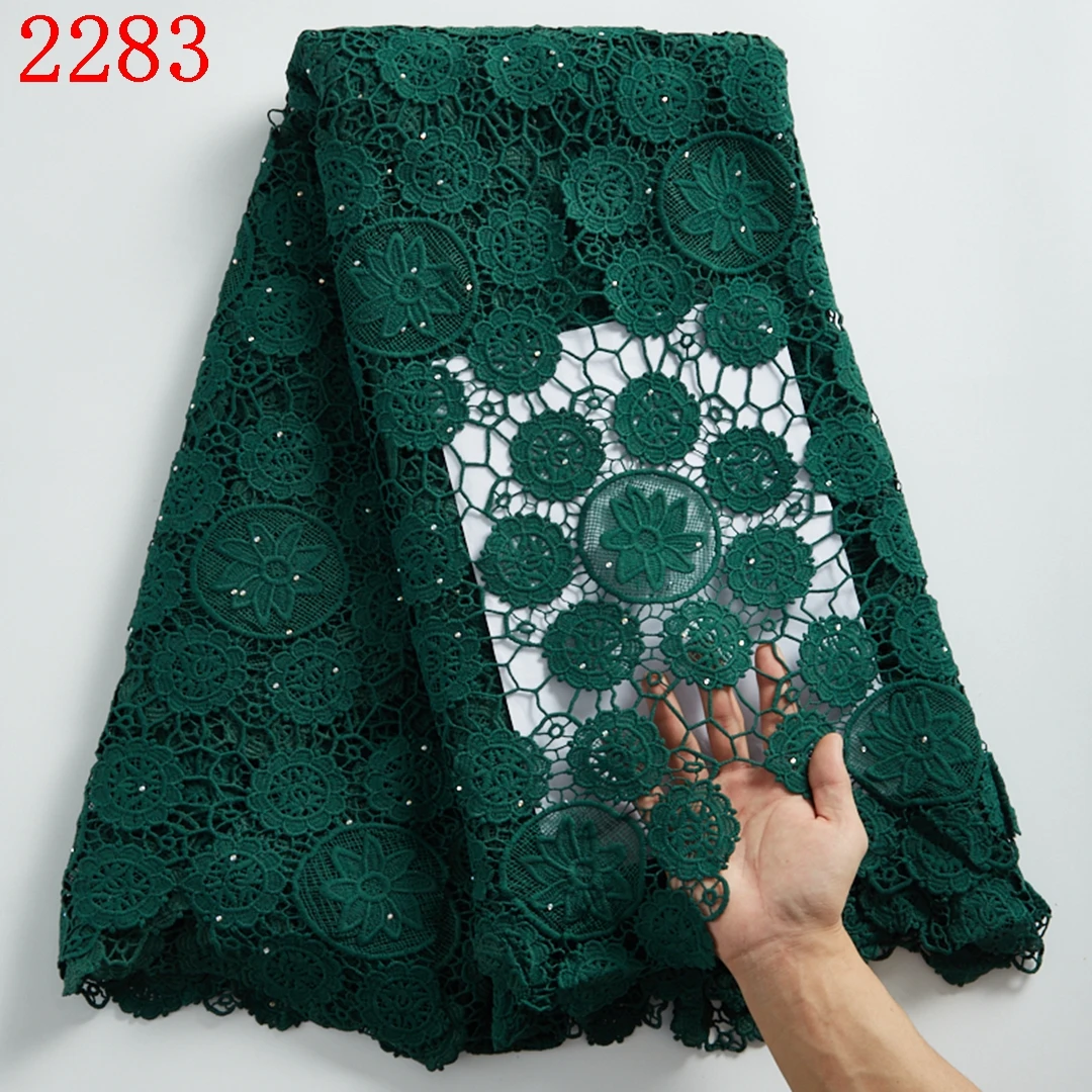 Embroidery Green Cord Net Lace Fabric High Quality African Guipure Cord Net Lace With Beads 2283
Embroidery Green Cord Net Lace Fabric High Quality African Guipure Cord Net Lace With Beads 2283
