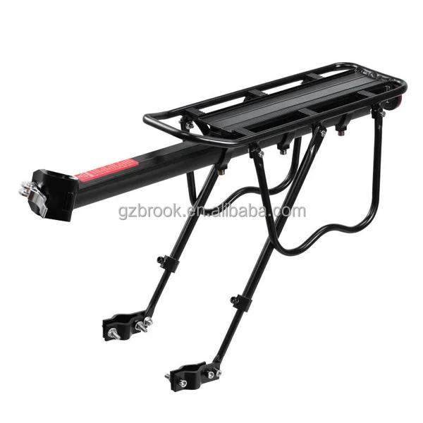 Heavy duty quick release seat post bicycle rear rack shelf for mountain bicycle, Black
Heavy duty quick release seat post bicycle rear rack shelf for mountain bicycle, Black