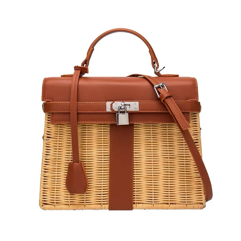 2020 the New Handmade high quality Rattan Bag Large Capacity Women's Woven Holiday Package Aircraft transportation, 2 colors
2020 the New Handmade high quality Rattan Bag Large Capacity Women's Woven Holiday Package Aircraft transportation, 2 colors