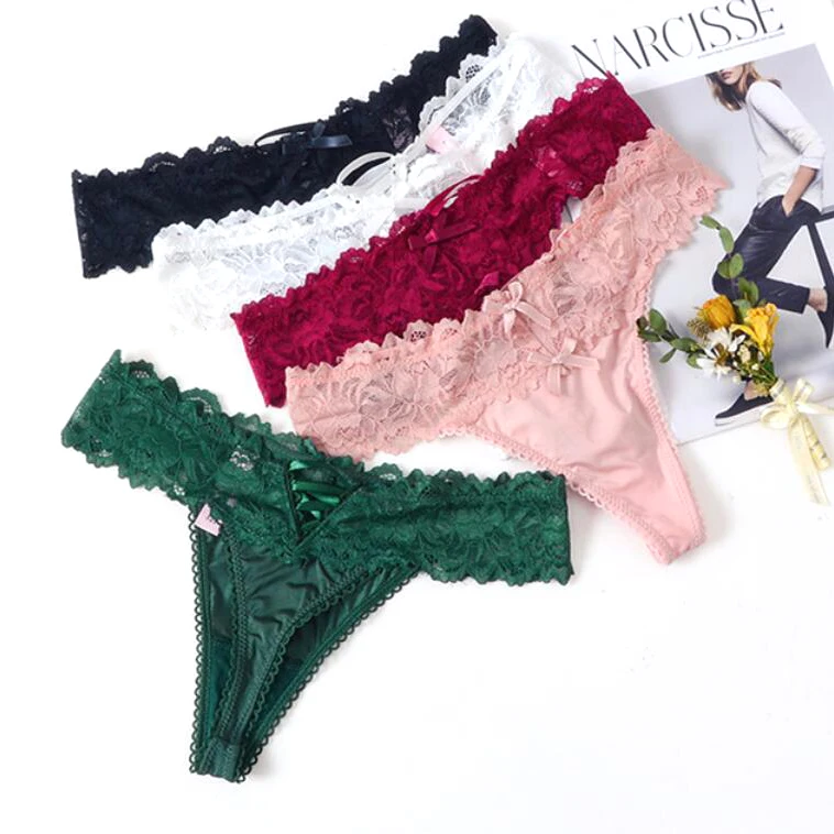 wholesale High Quality sexy Ice Silk+lace belt With bow Low-waist Thong Woman's G String Breathable panties
wholesale High Quality sexy Ice Silk+lace belt With bow Low-waist Thong Woman's G String Breathable panties