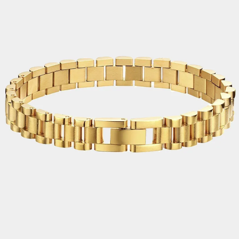 Summer Mental Jewelry Titanium Steel Watch Strap Bracelet Dismountable Gold Tone Stainless Steel Watchband Bracelet
Summer Mental Jewelry Titanium Steel Watch Strap Bracelet Dismountable Gold Tone Stainless Steel Watchband Bracelet