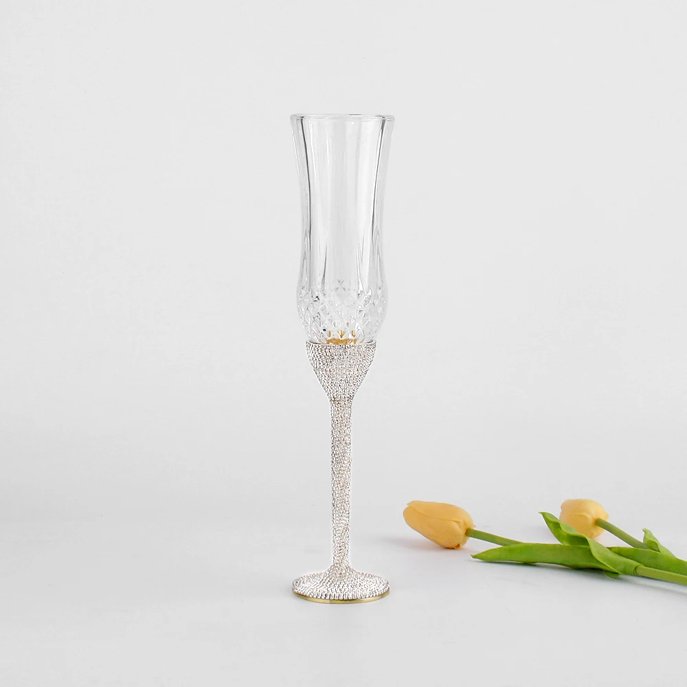 New Design Lead Free Clear Crystal 165 ml Wine Glasses With Long Stem Great Wedding Glasses For Bride and Groom Or Parties, Chrome, clear crystal
New Design Lead Free Clear Crystal 165 ml Wine Glasses With Long Stem Great Wedding Glasses For Bride and Groom Or Parties, Chrome, clear crystal