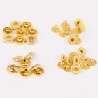 Garment accessories colored metal round snap button for jackets jeans shirt