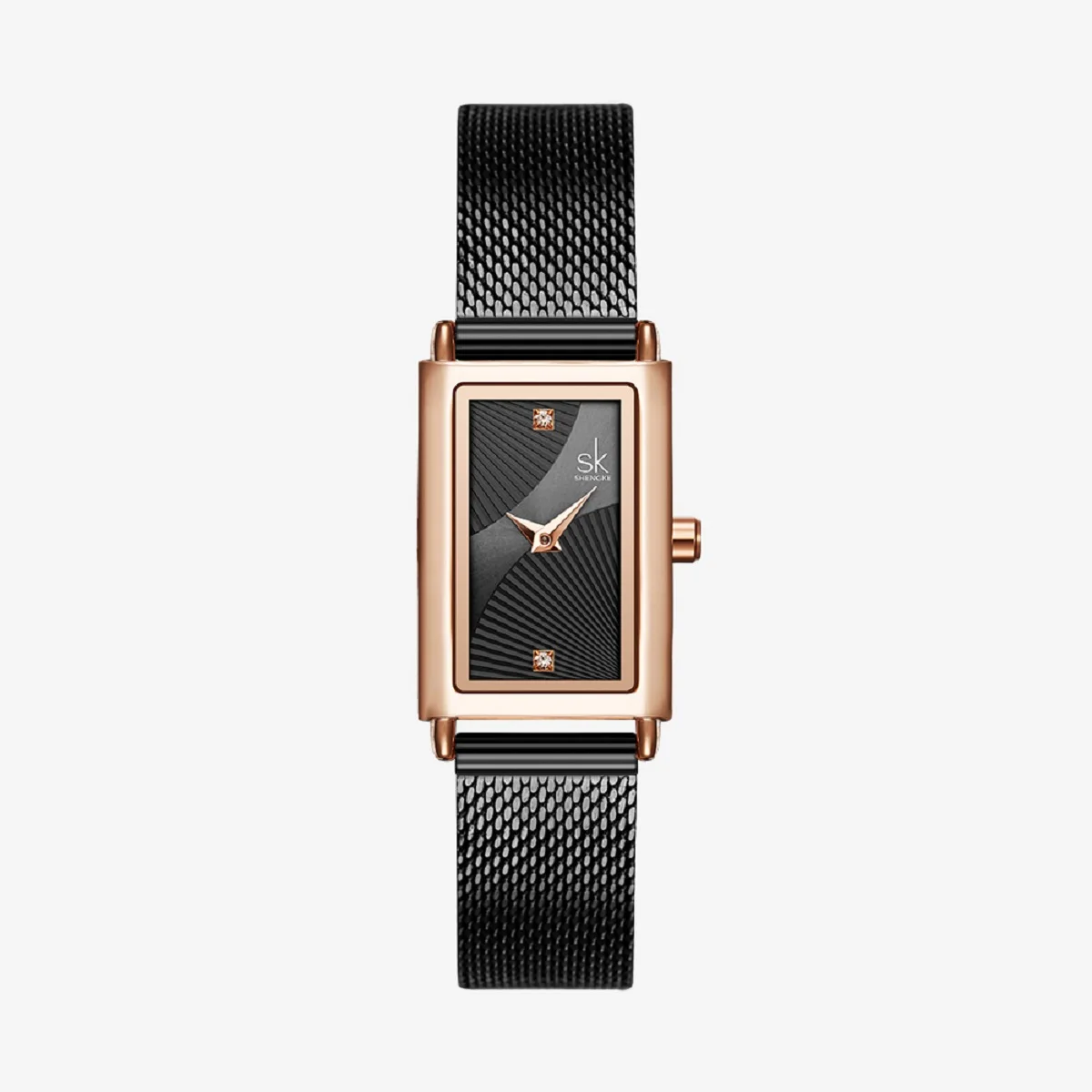 SHENGKE Square Watch Woman Stainless Steel Mesh Band Quartz Watches For Ladies Silver Golden Black Colors Fashion Lady K0119L
SHENGKE Square Watch Woman Stainless Steel Mesh Band Quartz Watches For Ladies Silver Golden Black Colors Fashion Lady K0119L