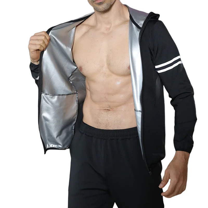 Sauna Suit for Men Sweat Long Sleeve Shirt Jacket Workout Body Shaper Zipper Top Slimming Fitness Trainer Gym
Sauna Suit for Men Sweat Long Sleeve Shirt Jacket Workout Body Shaper Zipper Top Slimming Fitness Trainer Gym