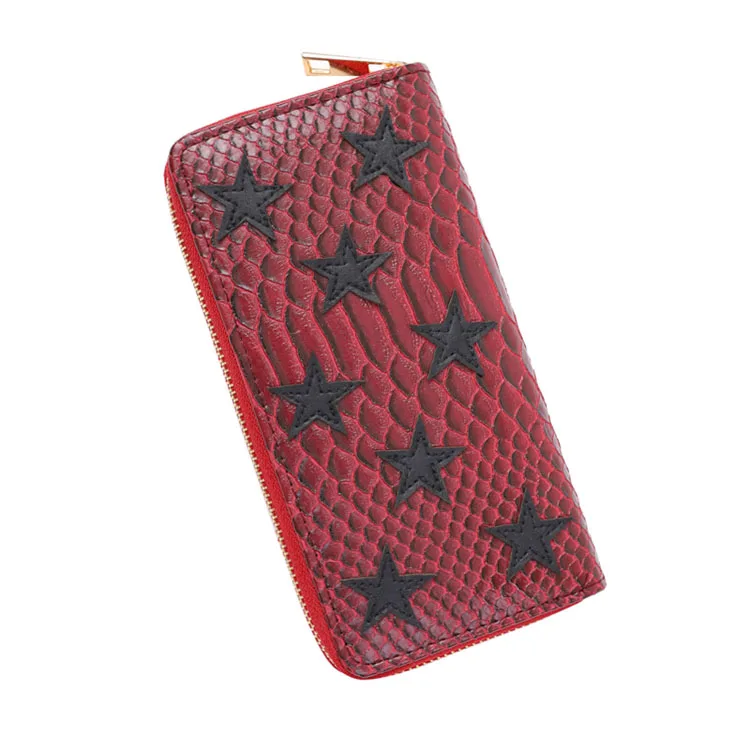 Wholesale Fashion Women Red PU Leather Long Clutch Wallet Star Pattern Printed Zipper Purse Wallet, Customized color
Wholesale Fashion Women Red PU Leather Long Clutch Wallet Star Pattern Printed Zipper Purse Wallet, Customized color