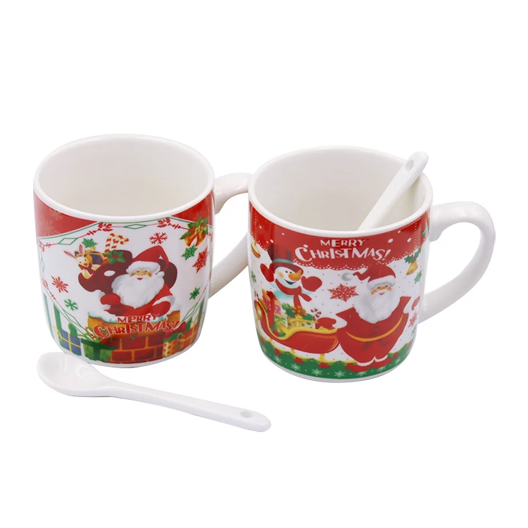 wholesale print decal ceramic mug christmas gift porcelain